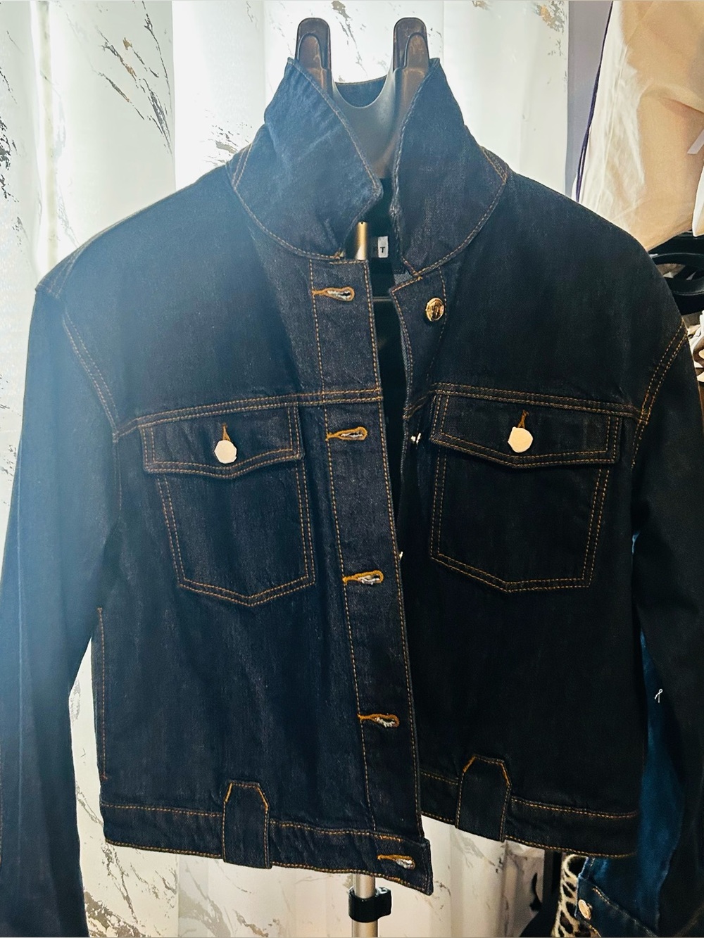LOFT Dark Denim Jacket Size M, new w tags